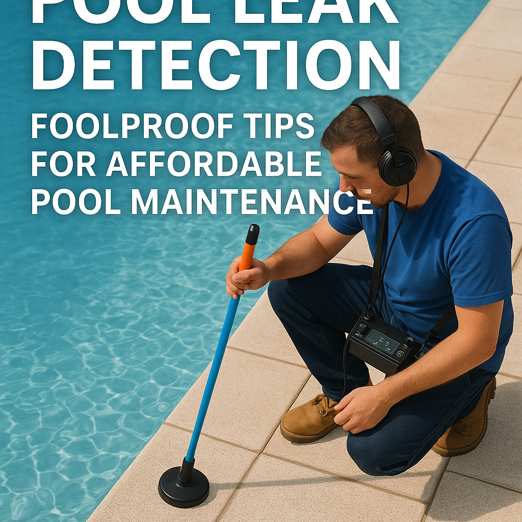 Generate a high-quality, relevant image prompt for an article about: Pool Leak Detection: Foolproof