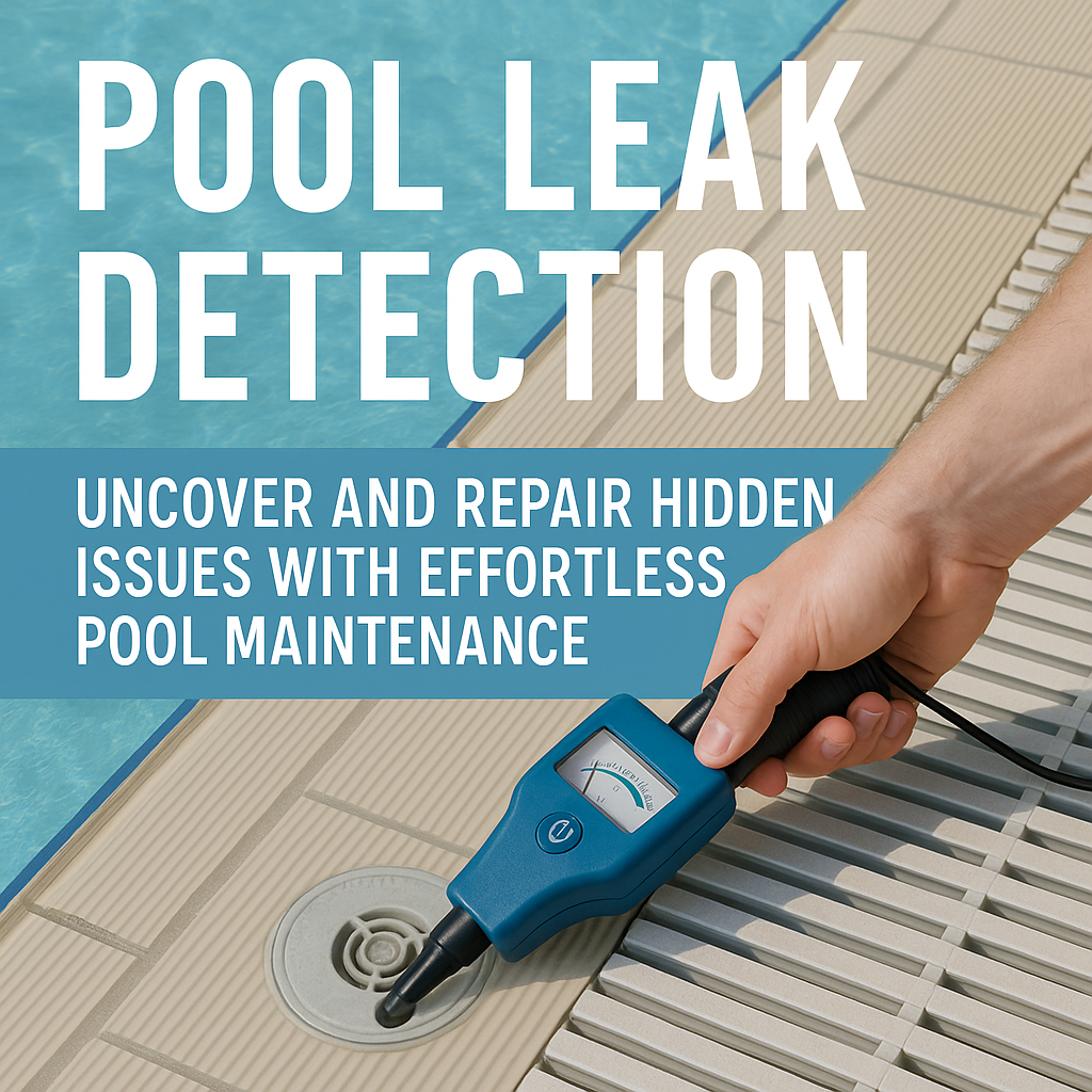 Generate a high-quality, relevant image prompt for an article about: Pool Leak Detection: Uncover an