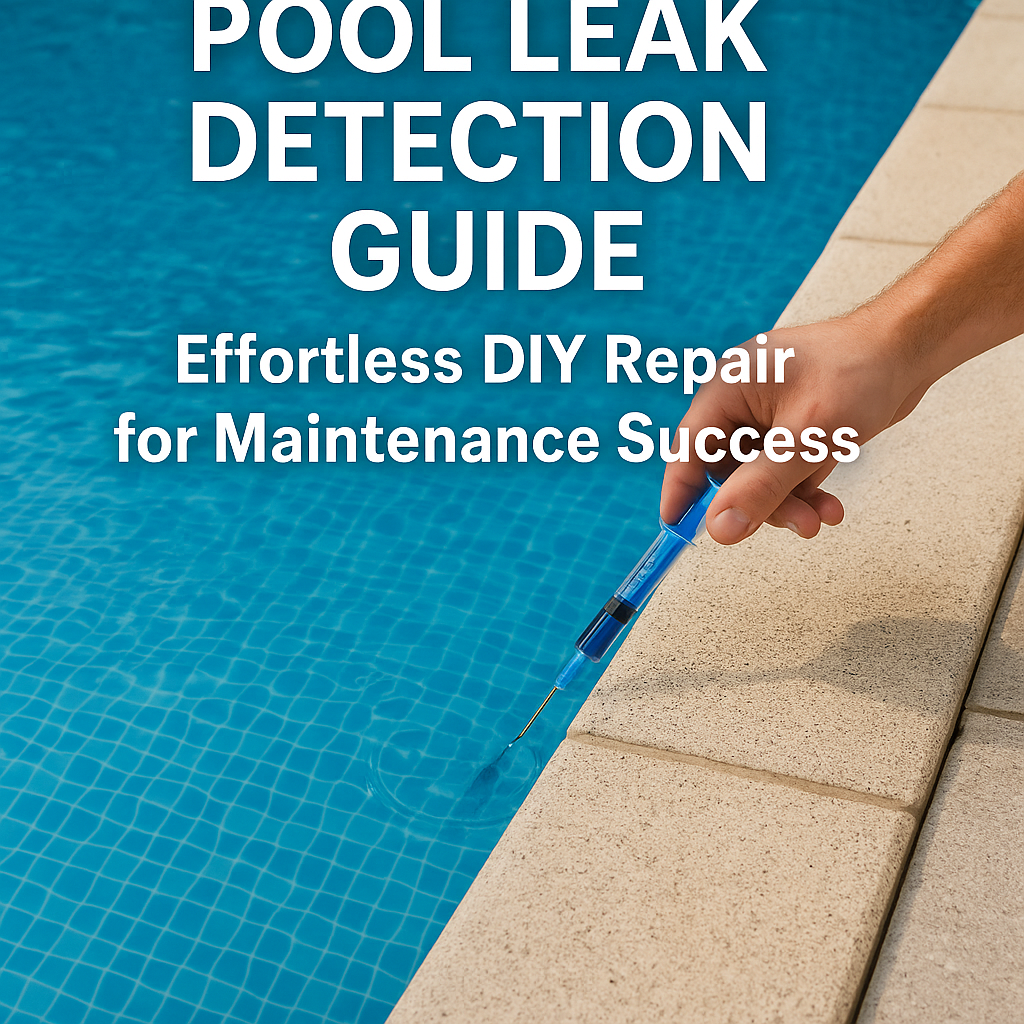 Generate a high-quality, relevant image prompt for an article about: Pool Leak Detection Guide: Effo