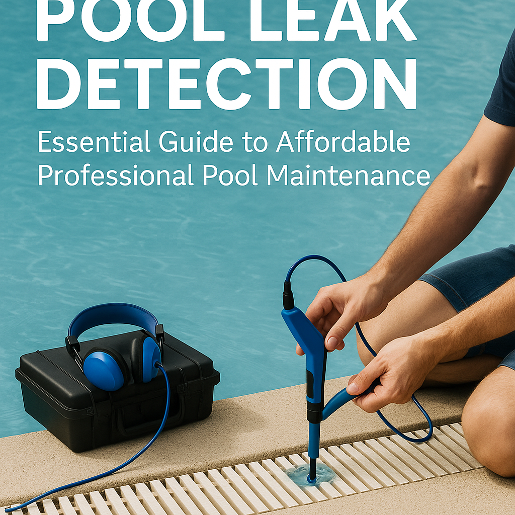 Generate a high-quality, relevant image prompt for an article about: Pool Leak Detection: Essential