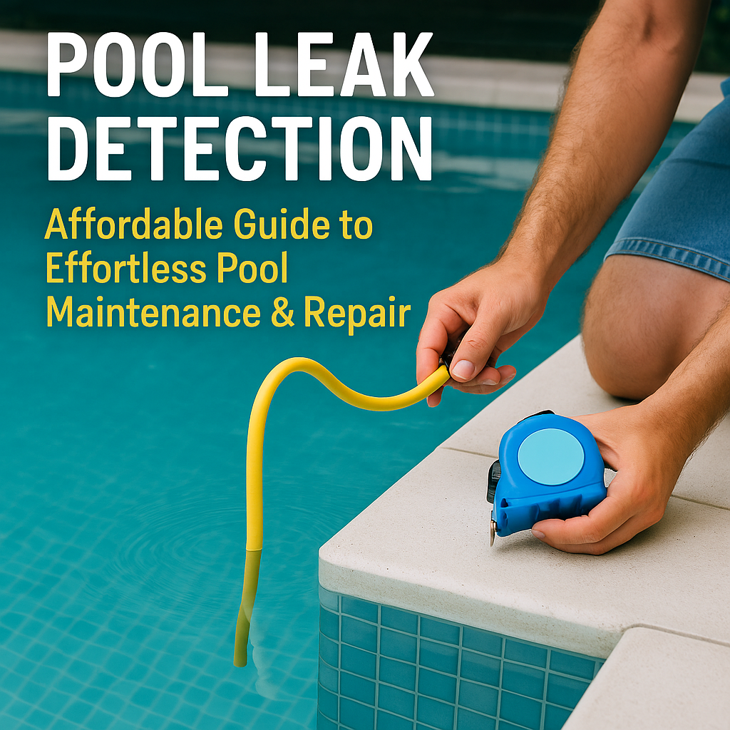 Generate a high-quality, relevant image prompt for an article about: Pool Leak Detection: Affordable