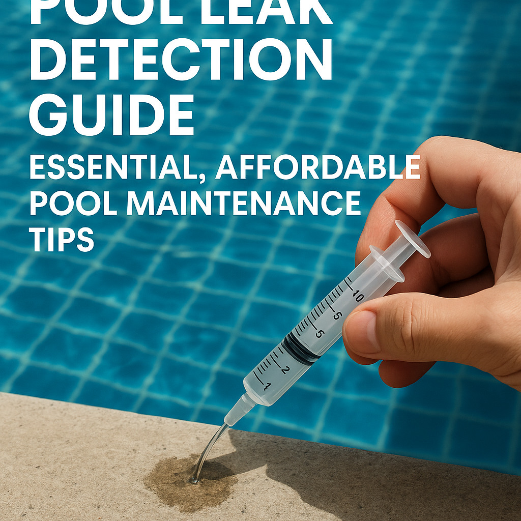 Generate a high-quality, relevant image prompt for an article about: Pool Leak Detection Guide: Esse