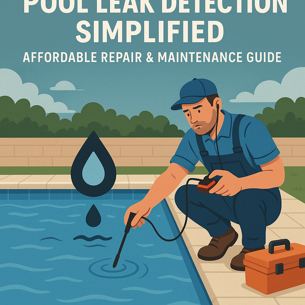 Generate a high-quality, relevant image prompt for an article about: Pool Leak Detection Simplified: