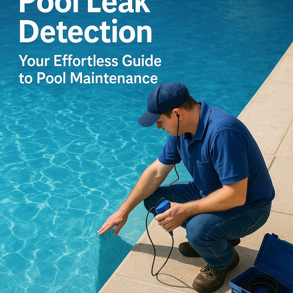 Generate a high-quality, relevant image prompt for an article about: Unbeatable Pool Leak Detection:
