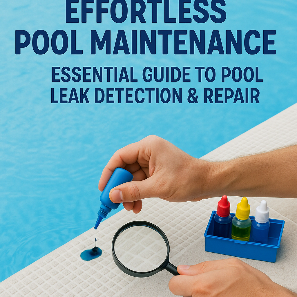 Generate a high-quality, relevant image prompt for an article about: Effortless Pool Maintenance: Es