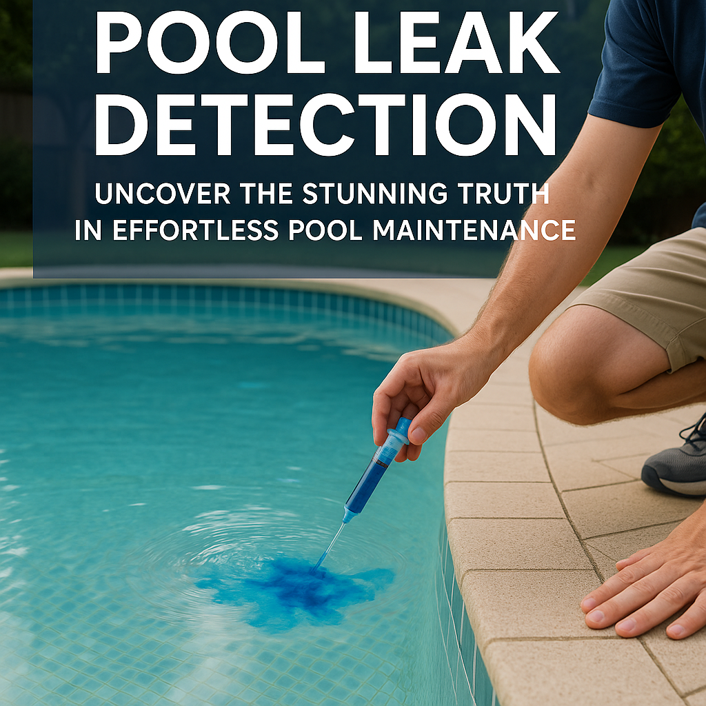 Generate a high-quality, relevant image prompt for an article about: Pool Leak Detection: Uncover th