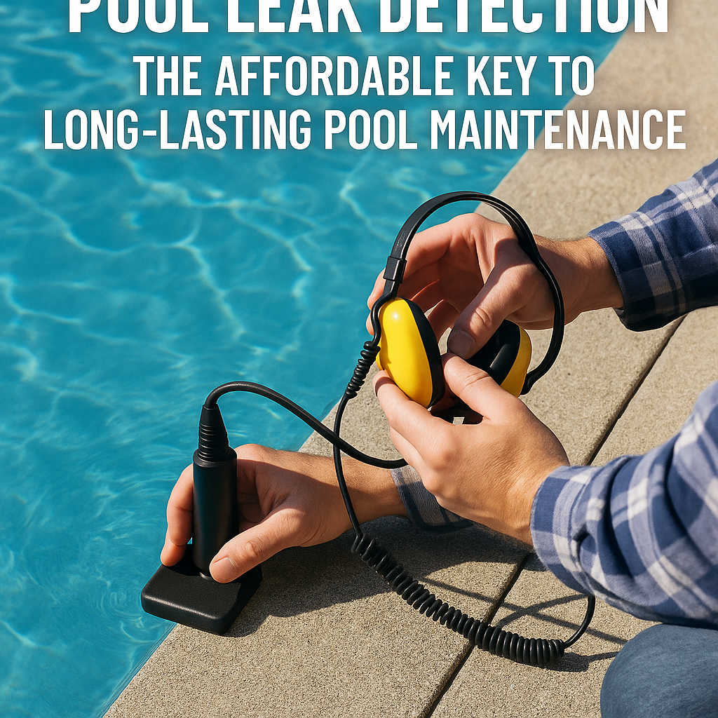 Generate a high-quality, relevant image prompt for an article about: Pool Leak Detection: The Afford