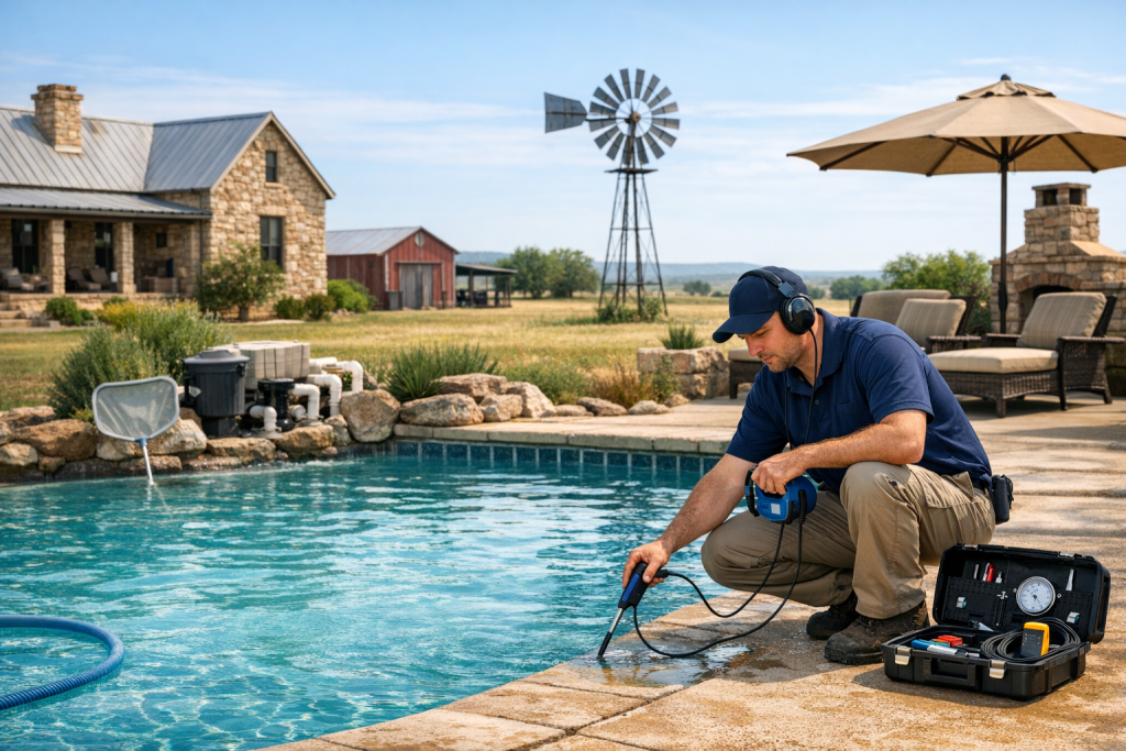 Affordable Pool Leak Detection & Repair in Lueders, Texas