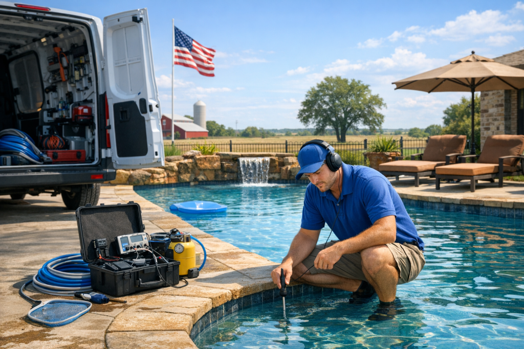 Complete Services for Pool Leak Detection & Repair in Van Alstyne, Texas