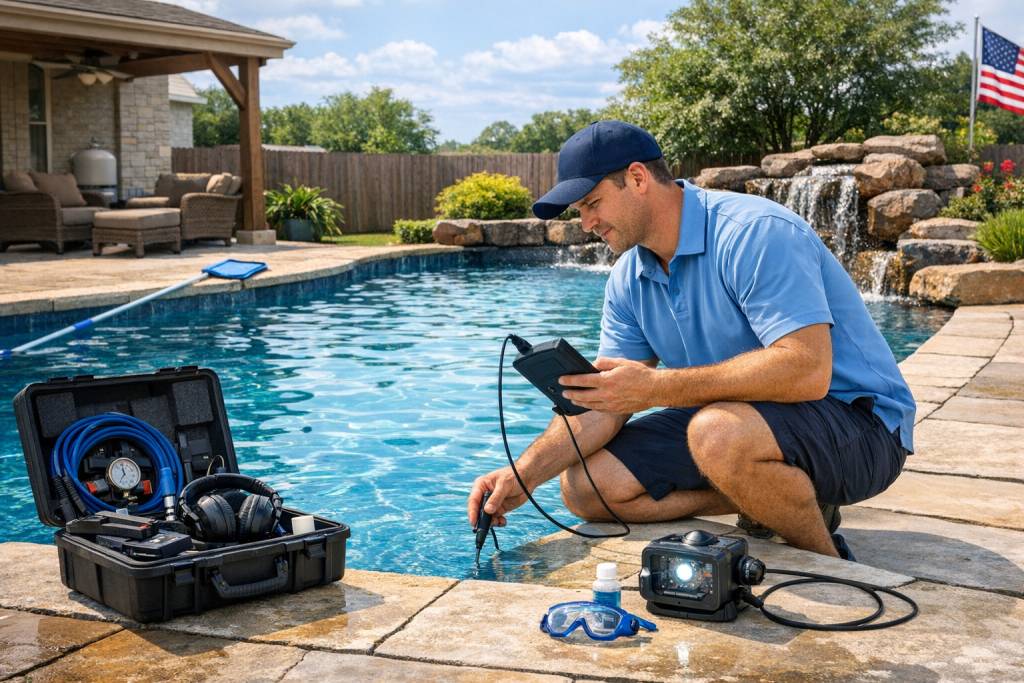 Excellence in Pool Leak Detection & Repair for Bristow, Oklahoma
