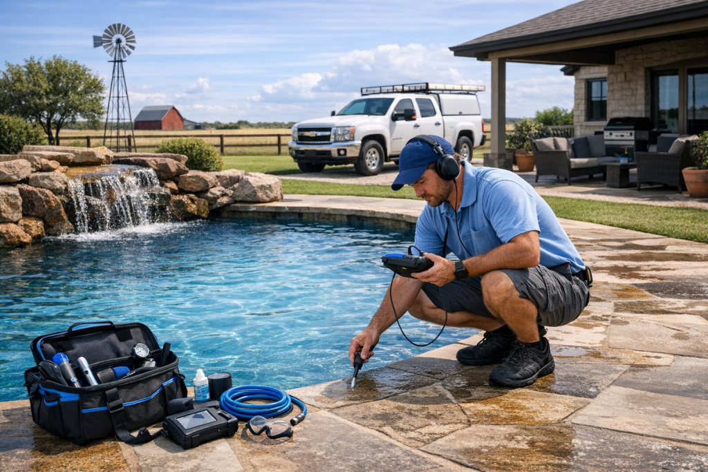 Excellence in Pool Leak Detection & Repair for Guthrie, Texas