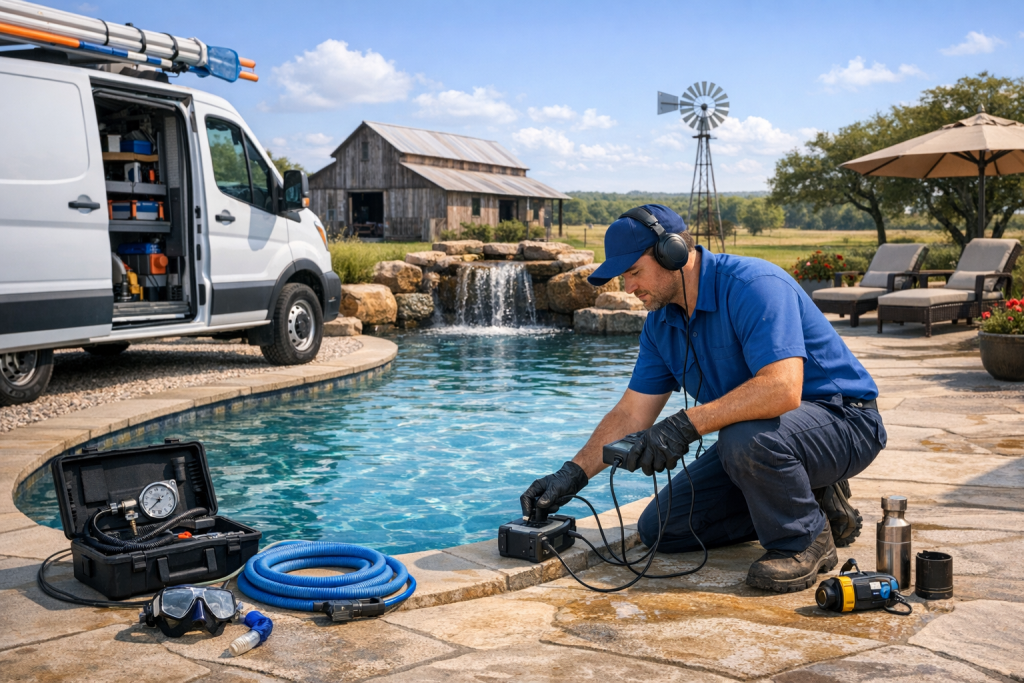Expert Pool Leak Detection & Repair Services in Coupland, Texas