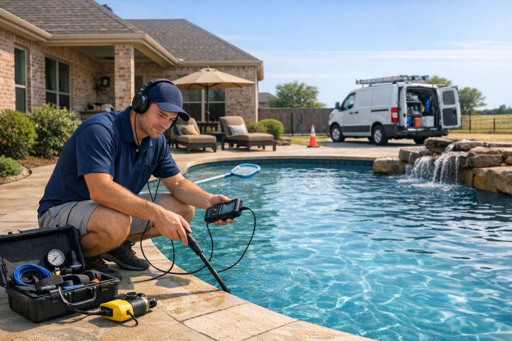 Expert Pool Leak Detection & Repair Services in Justin