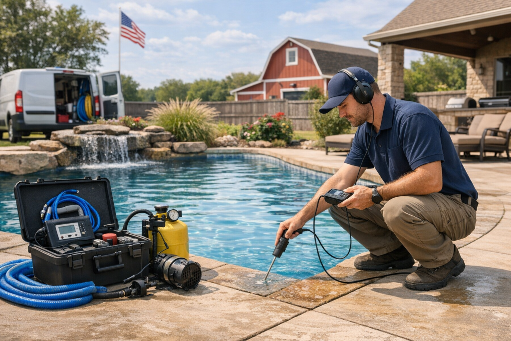 Fast & Reliable Pool Leak Detection & Repair in Welty, Oklahoma