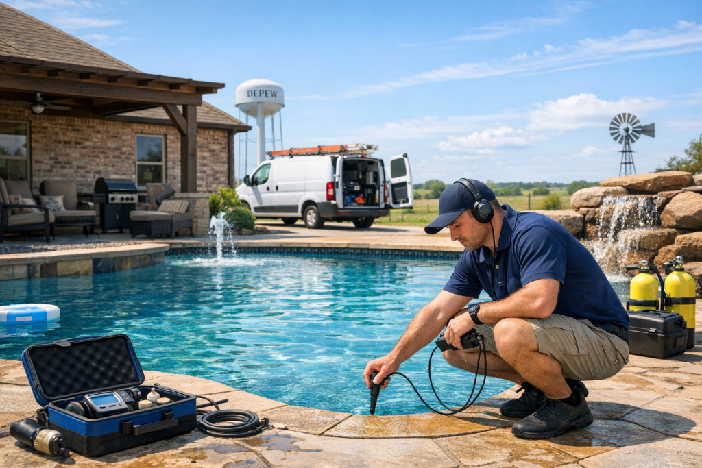 Full-Service Pool Leak Detection & Repair in Depew, Oklahoma