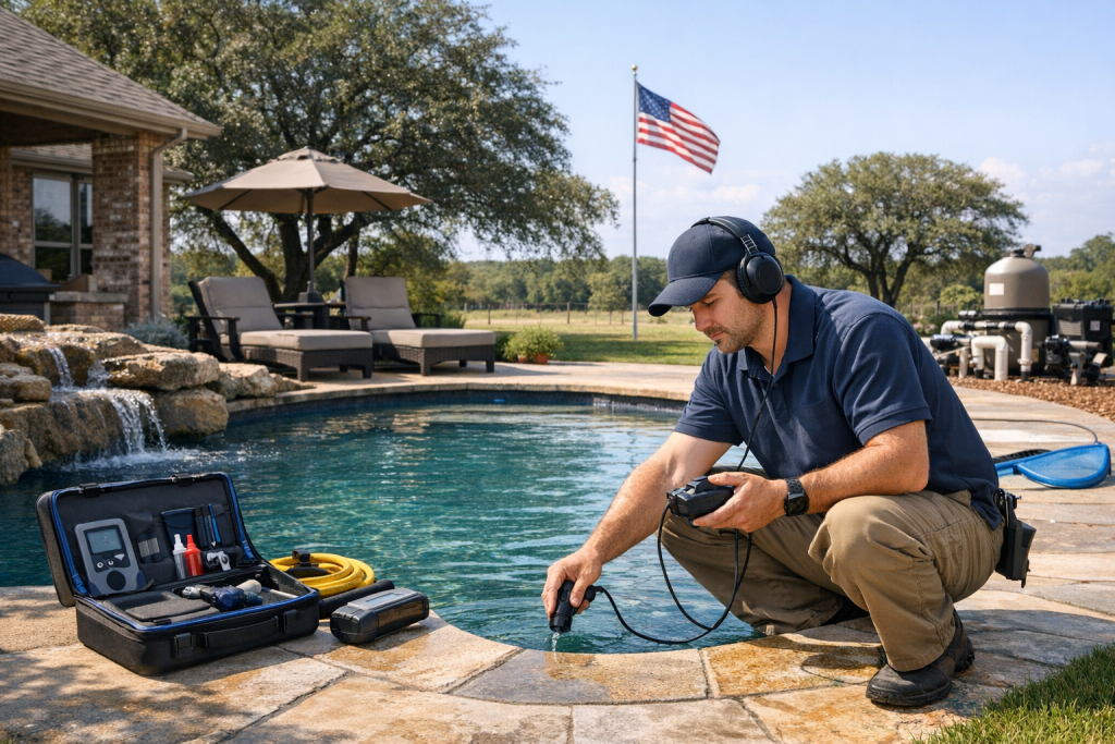 Helping Customers with Pool Leak Detection & Repair in Briaroaks, Texas