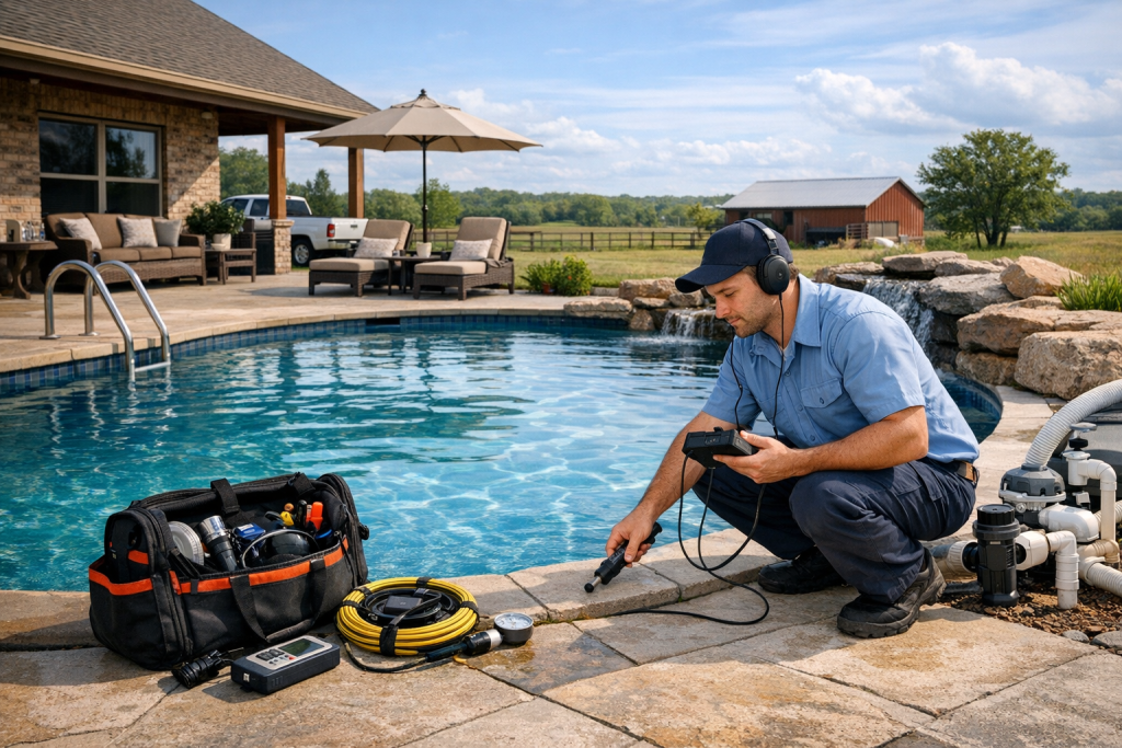 Helping Customers with Pool Leak Detection & Repair in Centrahoma, Oklahoma