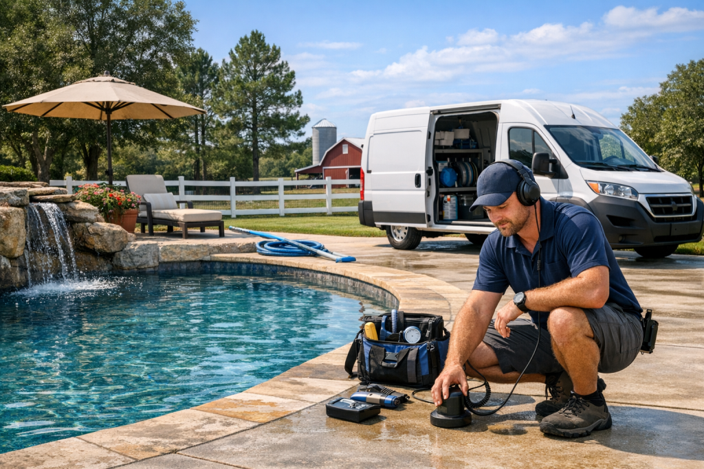 Helping Customers with Pool Leak Detection & Repair in Cooper, Texas