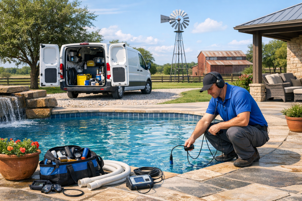 Helping Customers with Pool Leak Detection & Repair in Elmo, Texas