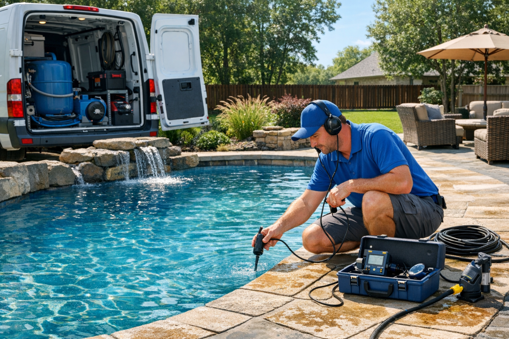Helping Customers with Pool Leak Detection & Repair in Hugo, Oklahoma