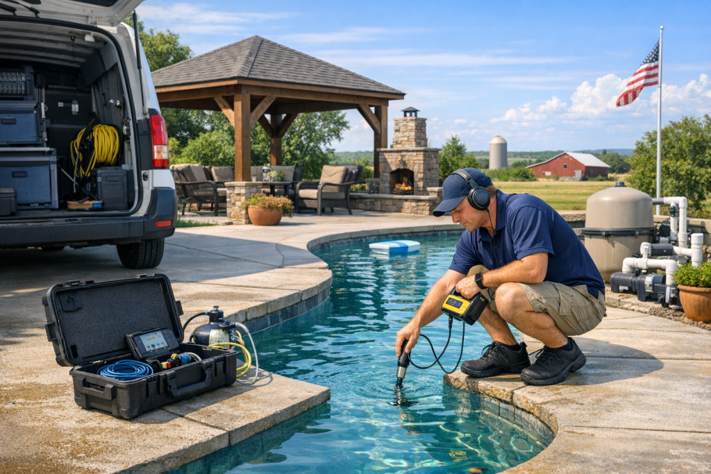 Helping Customers with Pool Leak Detection & Repair in Monroe, Oklahoma