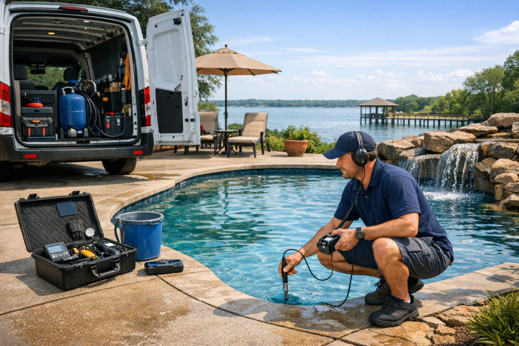 Helping Customers with Pool Leak Detection & Repair in West Tawakoni, Texas