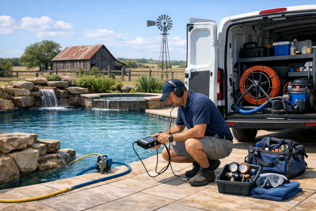 Helping Property Owners with Pool Leak Detection & Repair in Gustine, Texas
