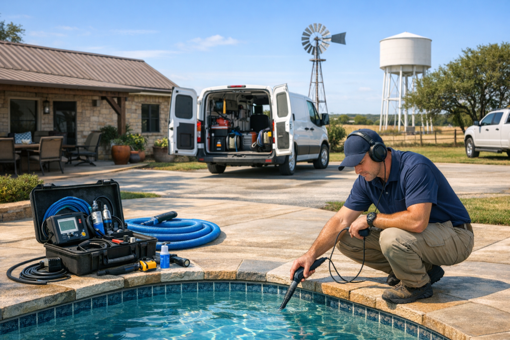 Helping Property Owners with Pool Leak Detection & Repair in Potosi, Texas