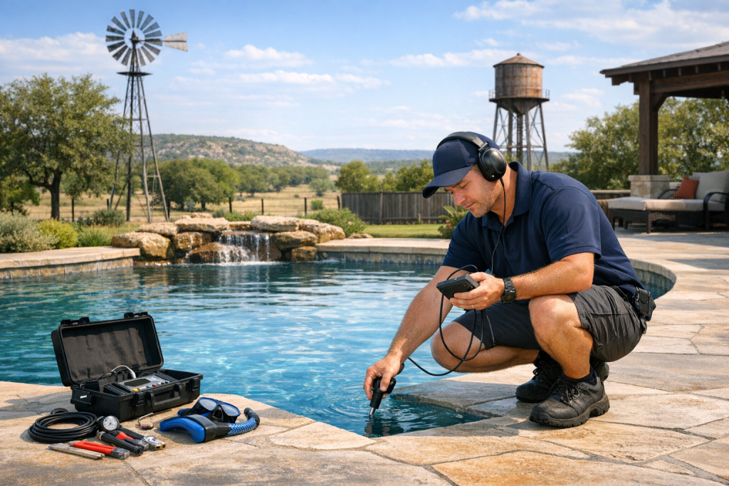 Local Experts Providing Pool Leak Detection & Repair in Goldthwaite, Texas