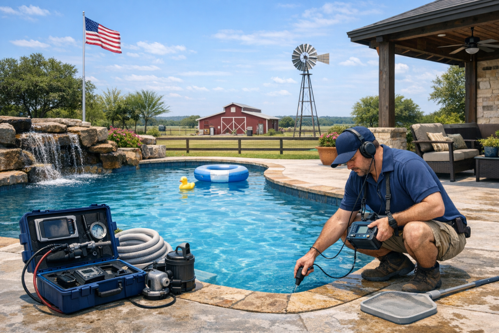 Local Experts Providing Pool Leak Detection & Repair in Meridian, Texas
