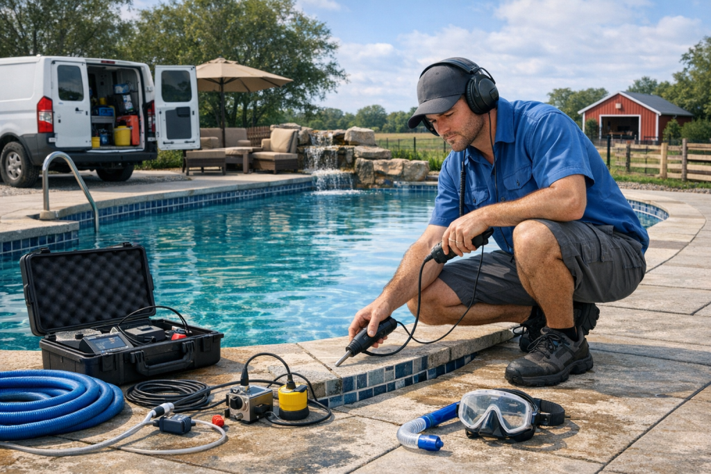 Local Professionals for Pool Leak Detection & Repair in Arpelar, Oklahoma