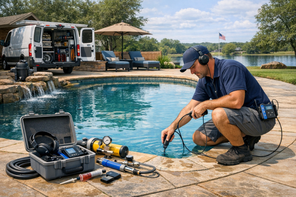 Local Professionals for Pool Leak Detection & Repair in Mead, Oklahoma