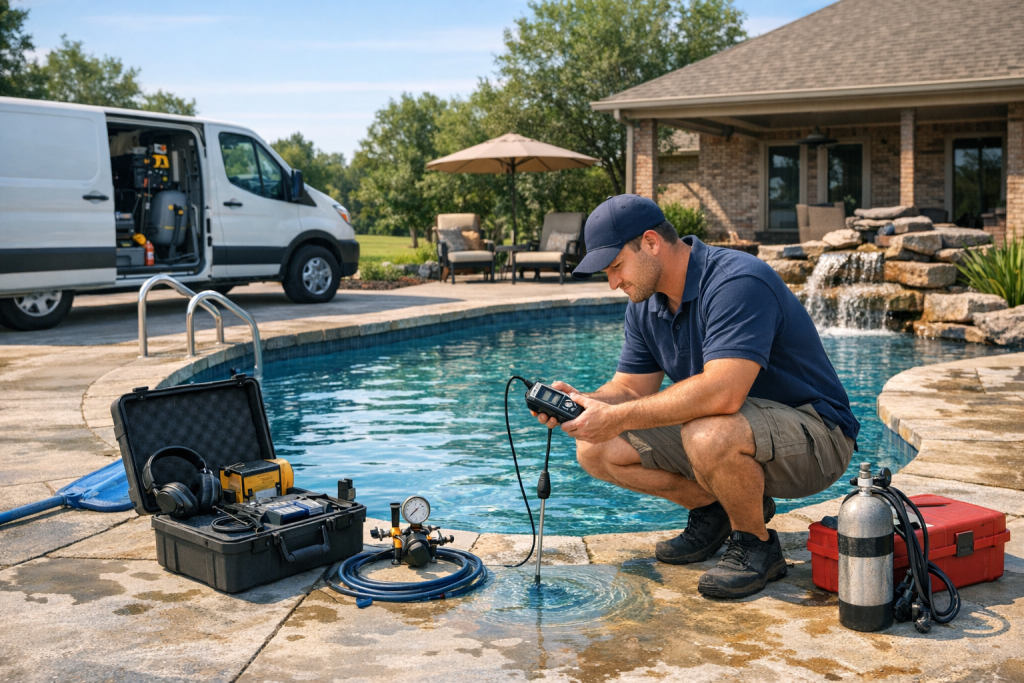 Local Professionals for Pool Leak Detection & Repair in Schulter, Oklahoma