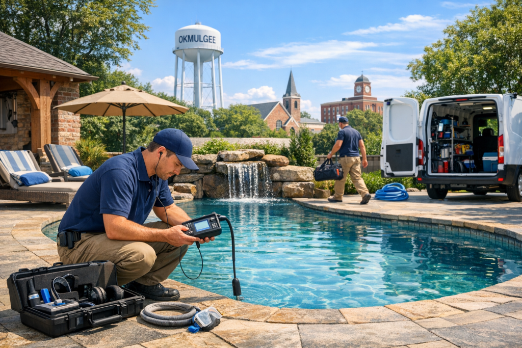 Okmulgee, Oklahoma’s Choice for Pool Leak Detection & Repair