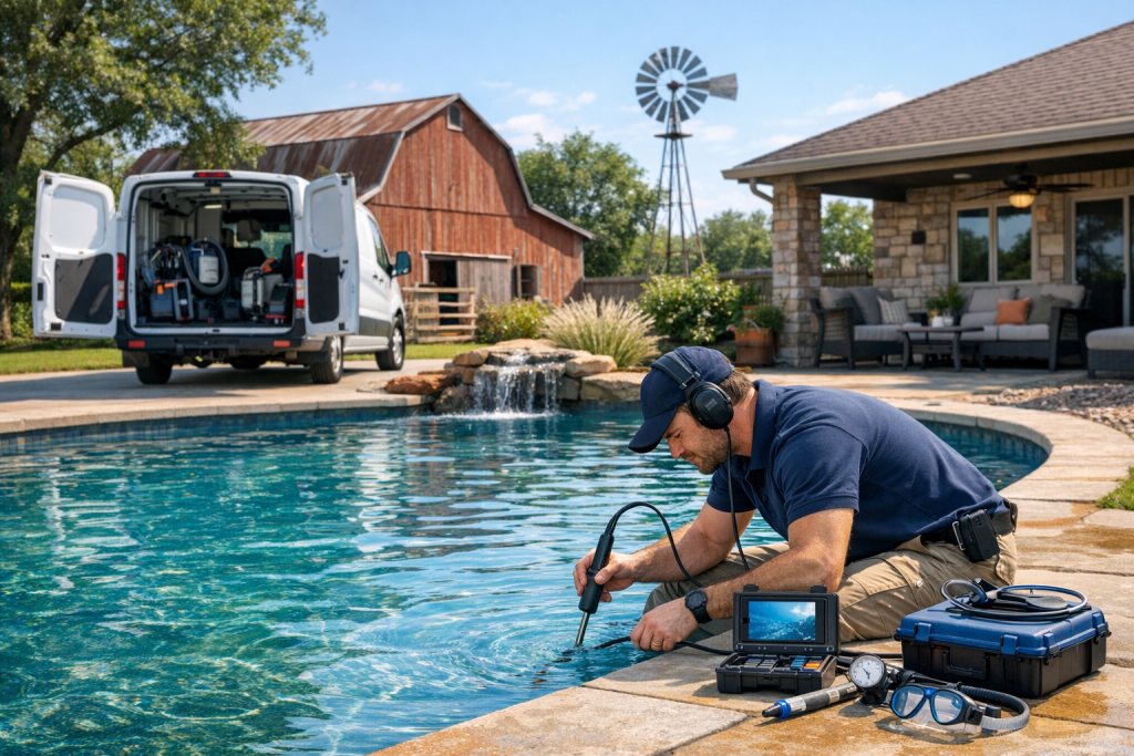 Pool Leak Detection & Repair Backed by Local Experience in Arcadia, Oklahoma