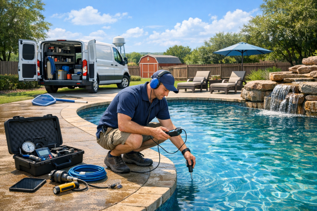 Pool Leak Detection & Repair Backed by Local Experience in Central High, Oklahoma