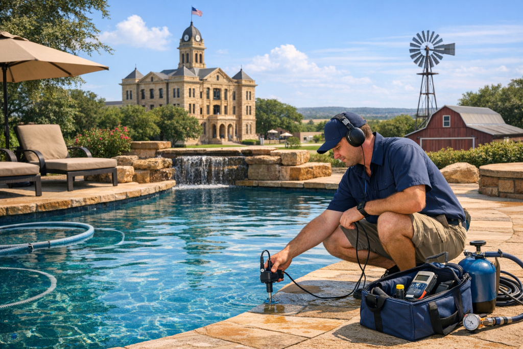 Pool Leak Detection & Repair Backed by Local Experience in San Saba, Texas