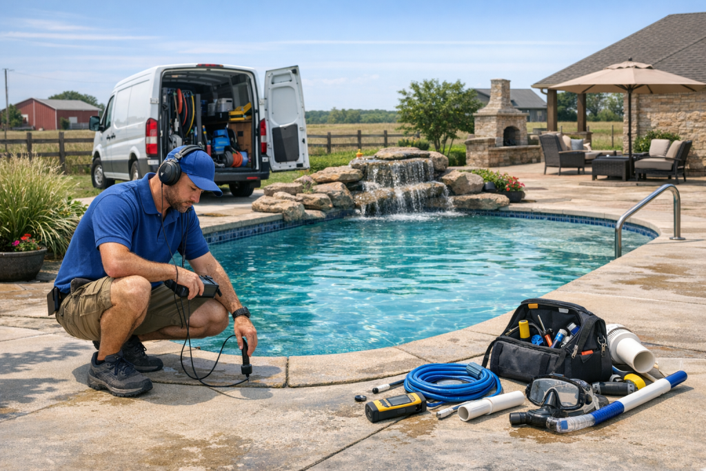 Pool Leak Detection & Repair Company Serving Bray, Oklahoma
