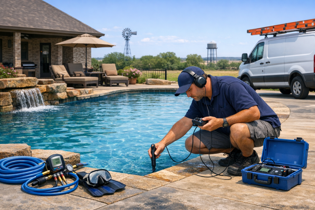 Pool Leak Detection & Repair Company Serving Holliday, Texas