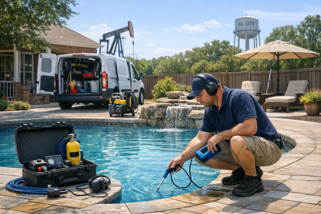 Pool Leak Detection & Repair Company Serving Oil City, Louisiana