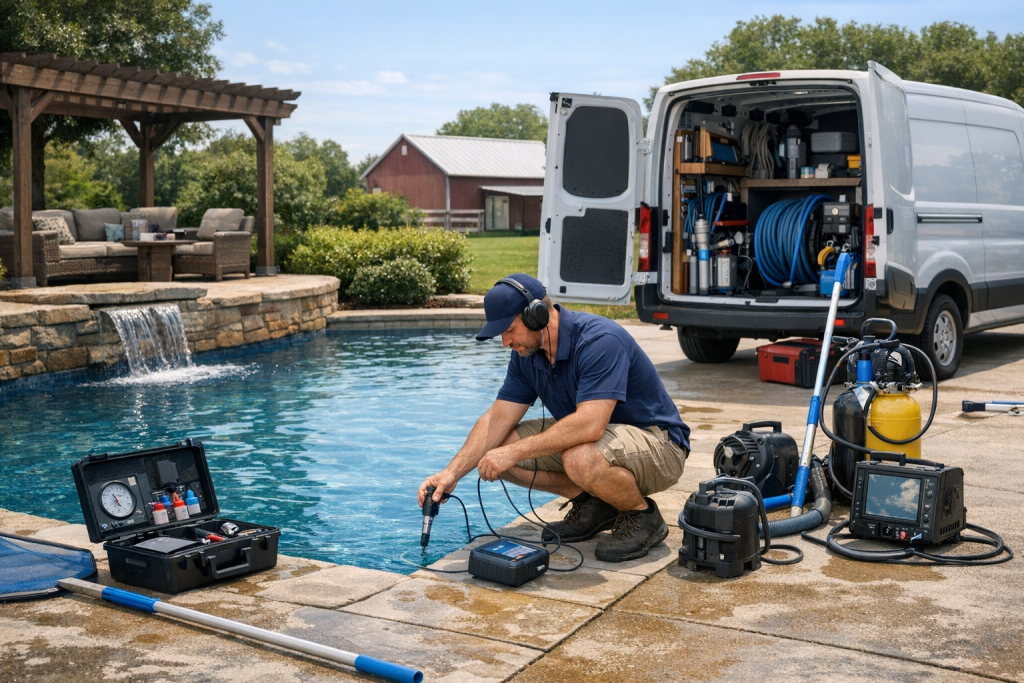 Pool Leak Detection & Repair Company Serving Phillips, Oklahoma