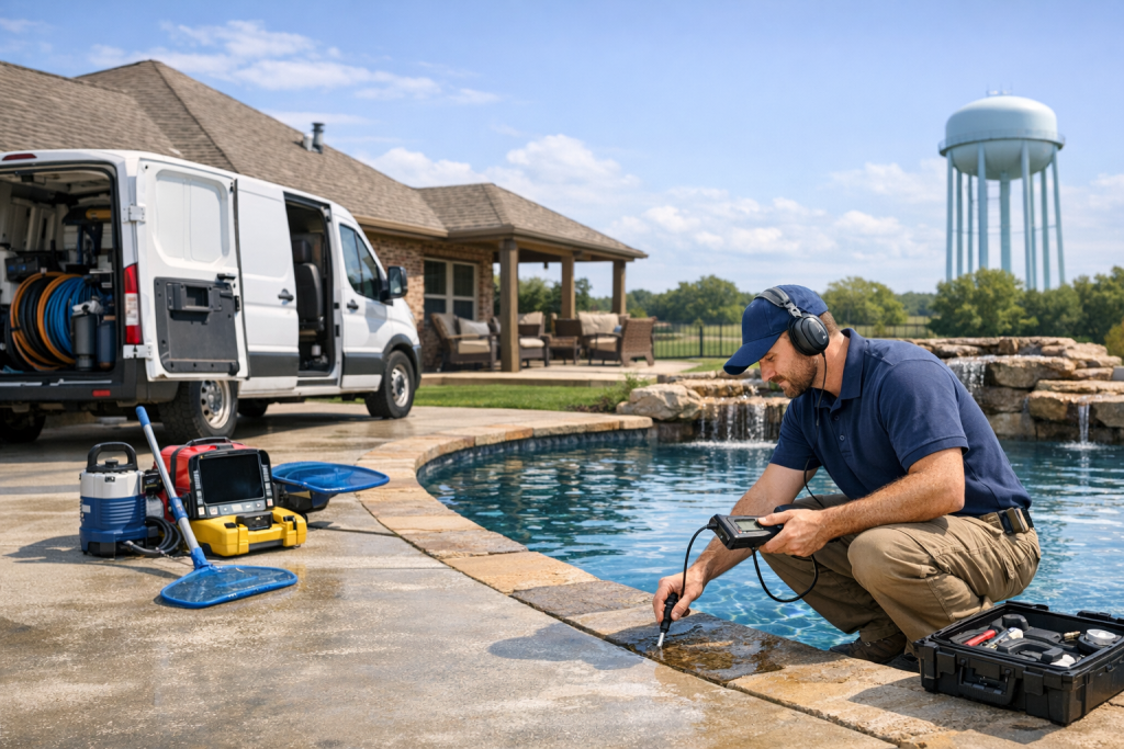 Pool Leak Detection & Repair Company Serving Pontotoc, Oklahoma
