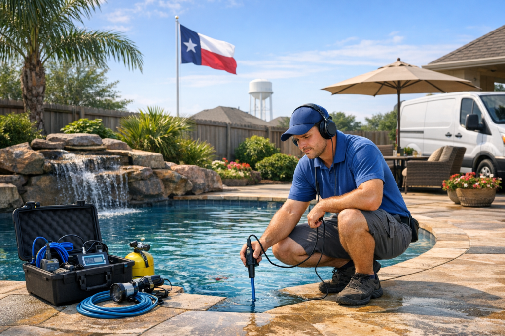 Pool Leak Detection & Repair in Mobile City, Texas
