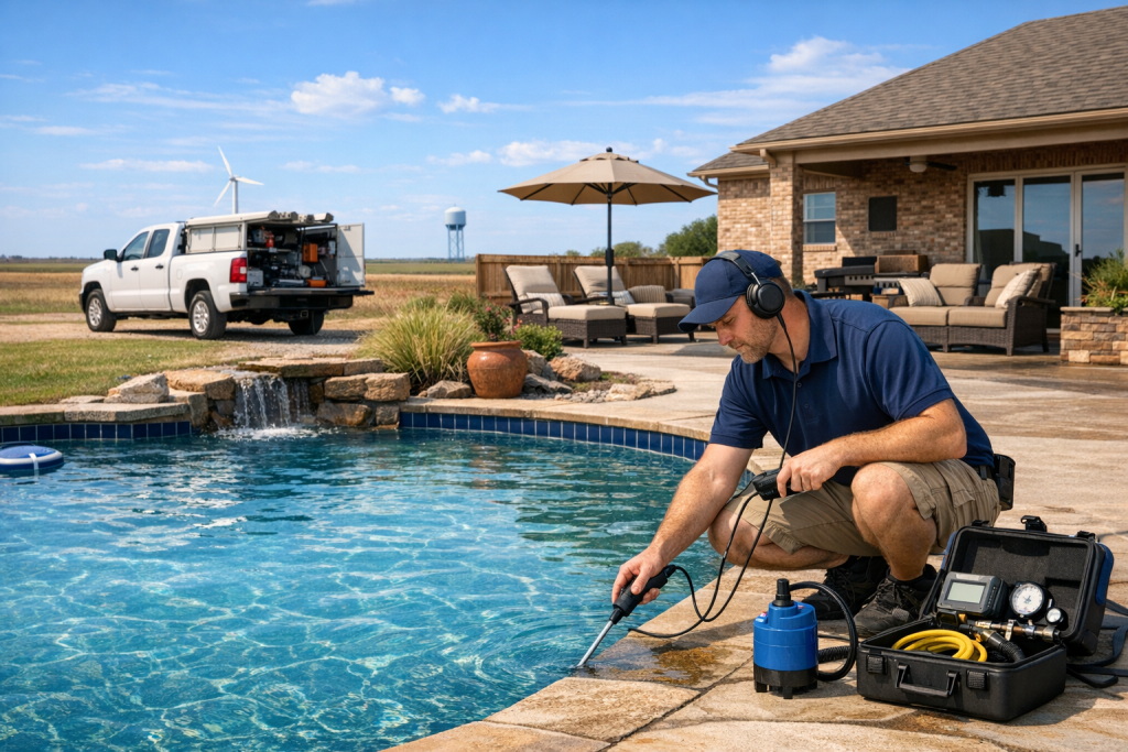 Pool Leak Detection & Repair in Oklaunion, Texas