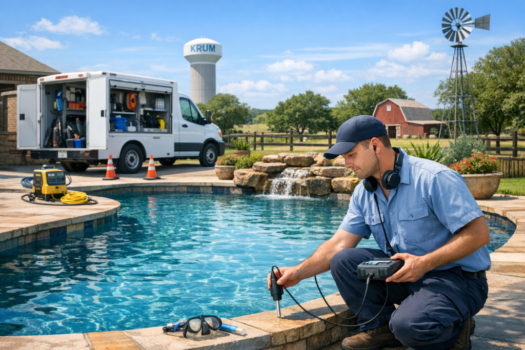 Pool Leak Detection & Repair Restoration Services in Krum