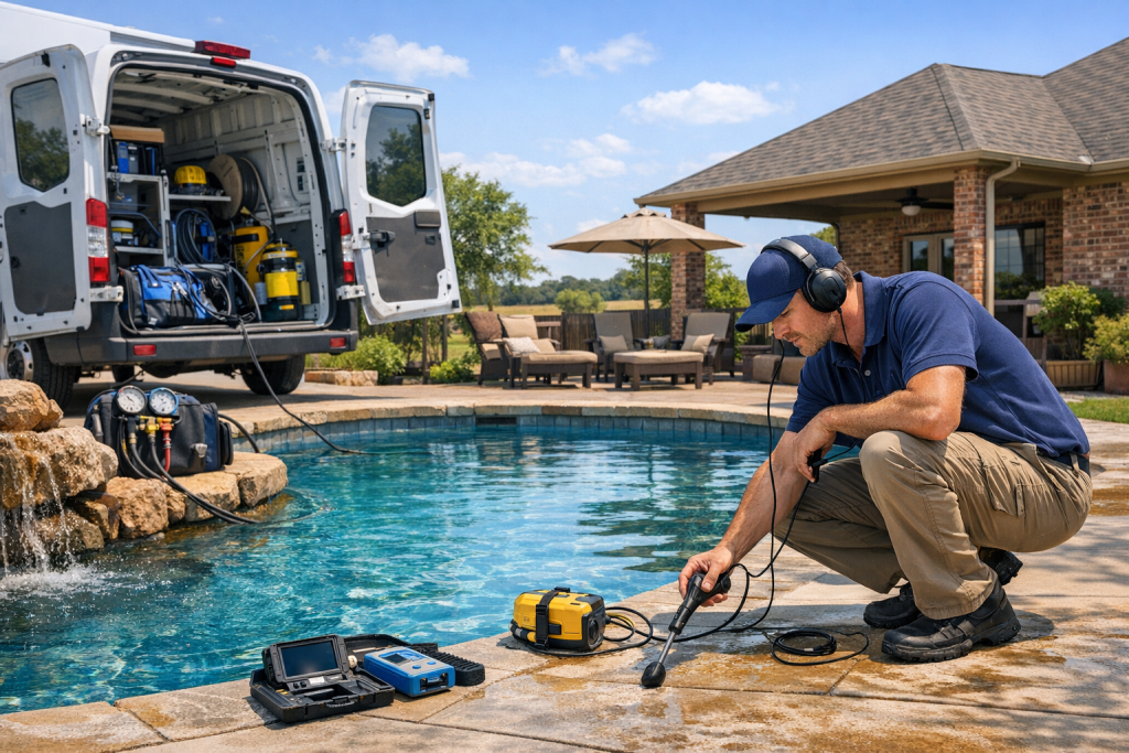 Pool Leak Detection & Repair Services Near Fox, Oklahoma