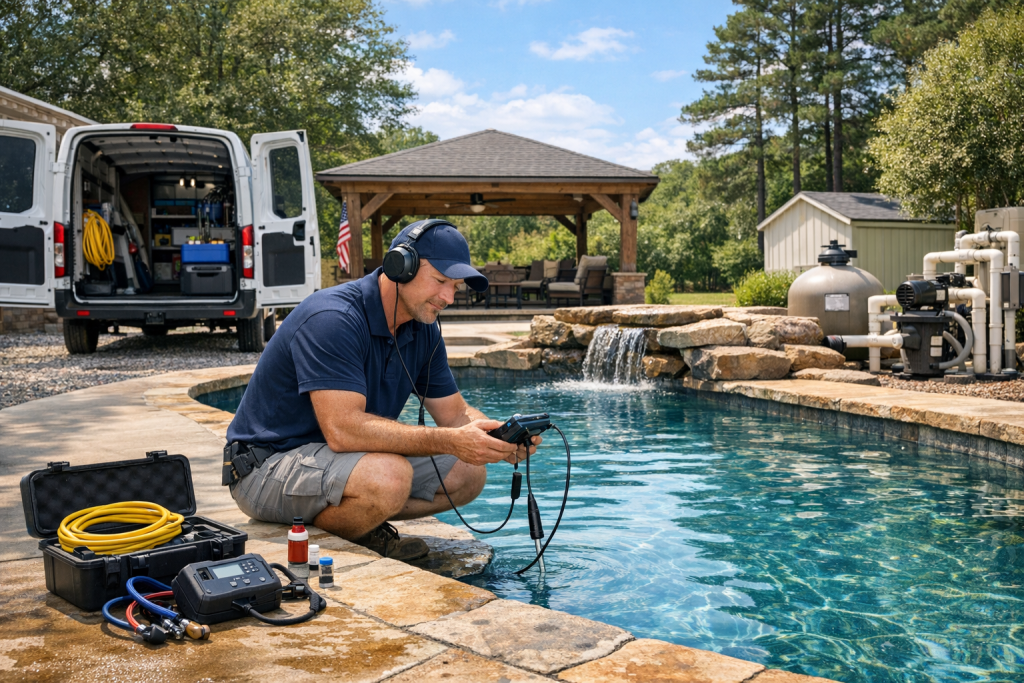 Pool Leak Detection & Repair Services Near Haworth, Oklahoma