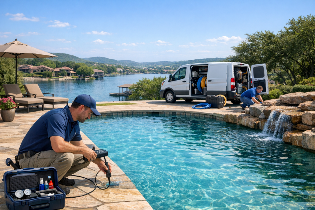 Pool Leak Detection & Repair Services Near Horseshoe Bay, Texas