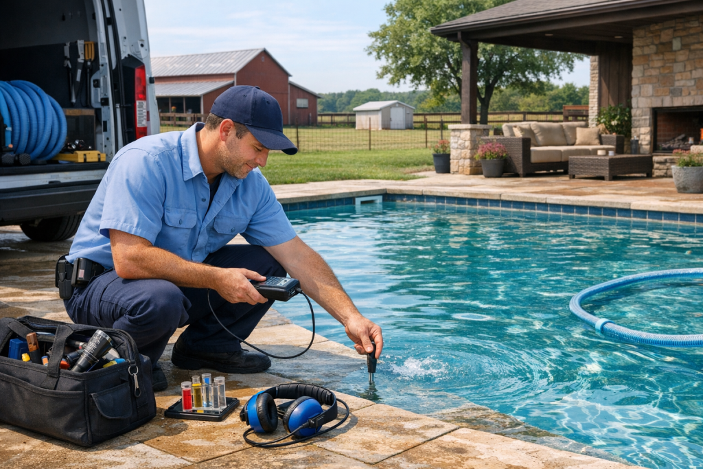 Pool Leak Detection & Repair Services Near Oktaha, Oklahoma
