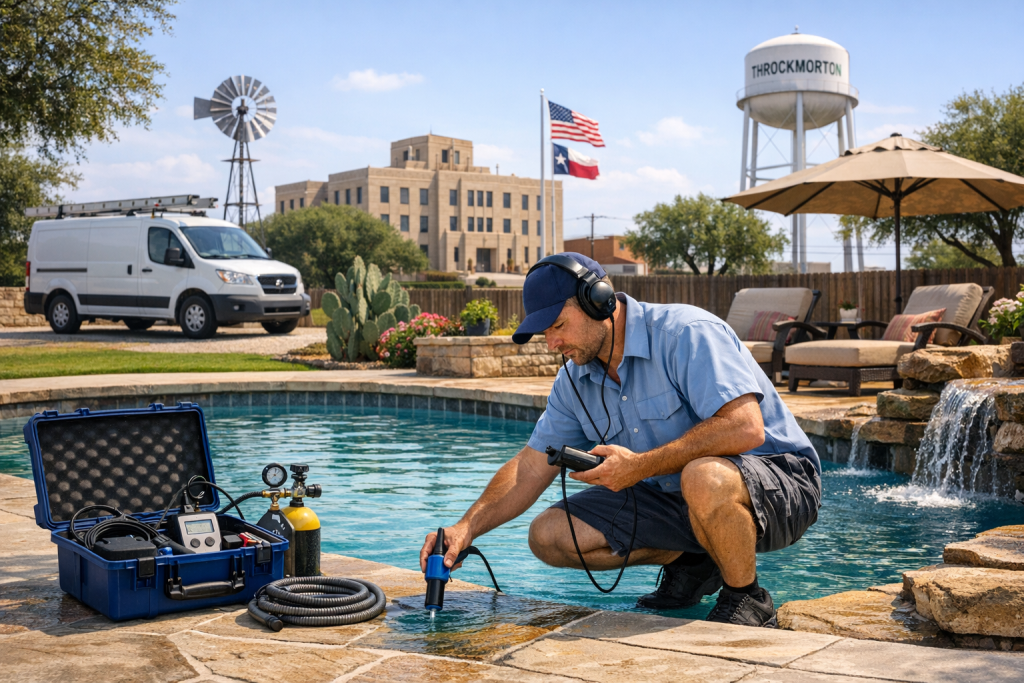 Pool Leak Detection & Repair Services Near Throckmorton, Texas